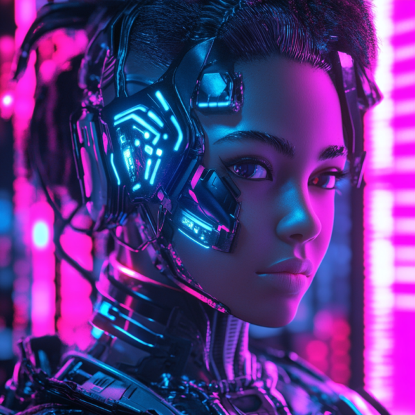 Futuristic AI-Generated Avatars | Cyberpunk & Sci-Fi NFT Art - Image 2