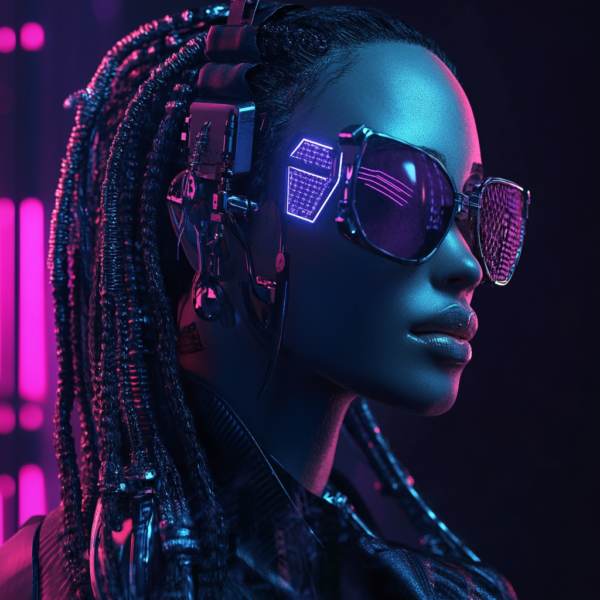 Futuristic AI-Generated Avatars | Cyberpunk & Sci-Fi NFT Art - Image 5